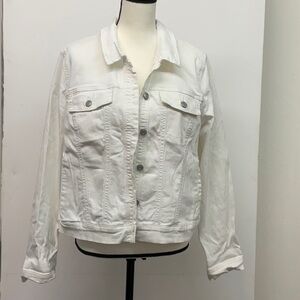 Classic White Denim Jacket